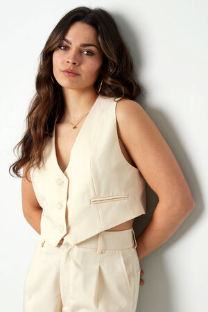 Cropped waistcoat - off-white  h5 Picture12